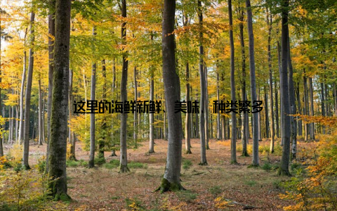 这里的海鲜新鲜、美味, 种类繁多