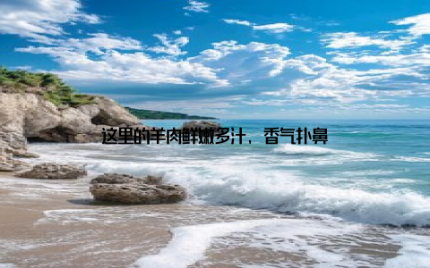 这里的羊肉鲜嫩多汁, 香气扑鼻