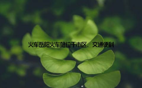 火车岳阳火车站位于市区, 交通便利