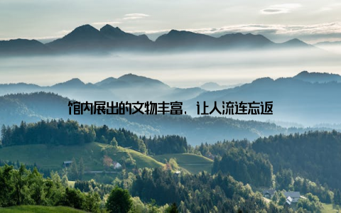 馆内展出的文物丰富, 让人流连忘返