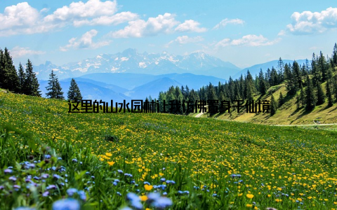这里的山水园林让我仿佛置身于仙境