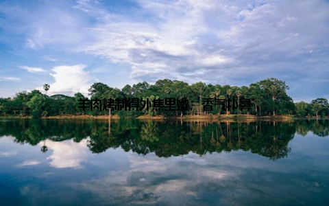 羊肉烤制得外焦里嫩, 香气扑鼻