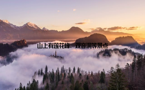 山上有莲花峰、观音洞等景点